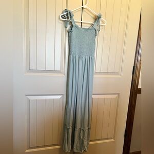 Women’s sage green sundress dress